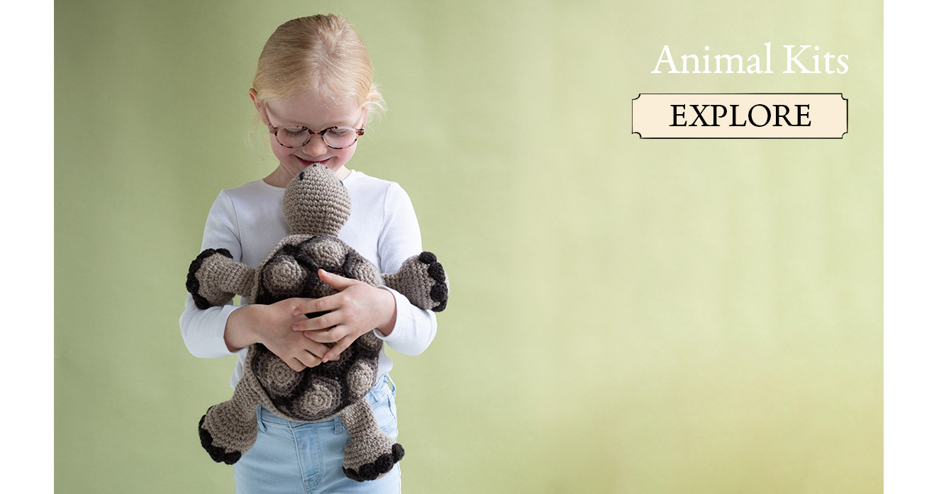 Animal kits toft crochet tortoise gift toy